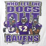 NFL (Joy Athletic) - Baltimore Ravens Who Let The Dogs Out Sweatshirt 2000 X-Large Vintage Retro Football