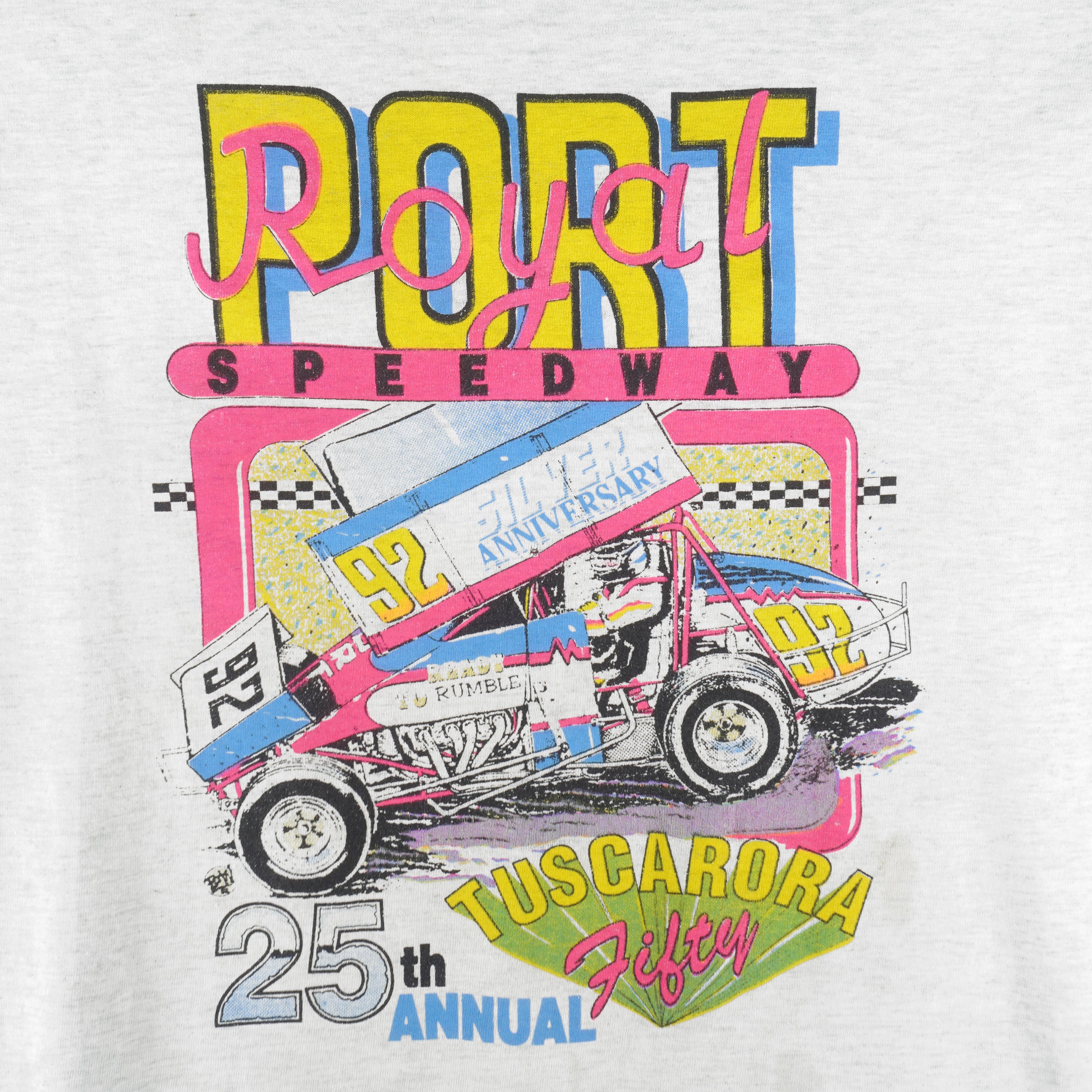 Vintage - Port Royal Speedway Sprint Racing T-Shirt 1990s X-Large  Vintage Retro