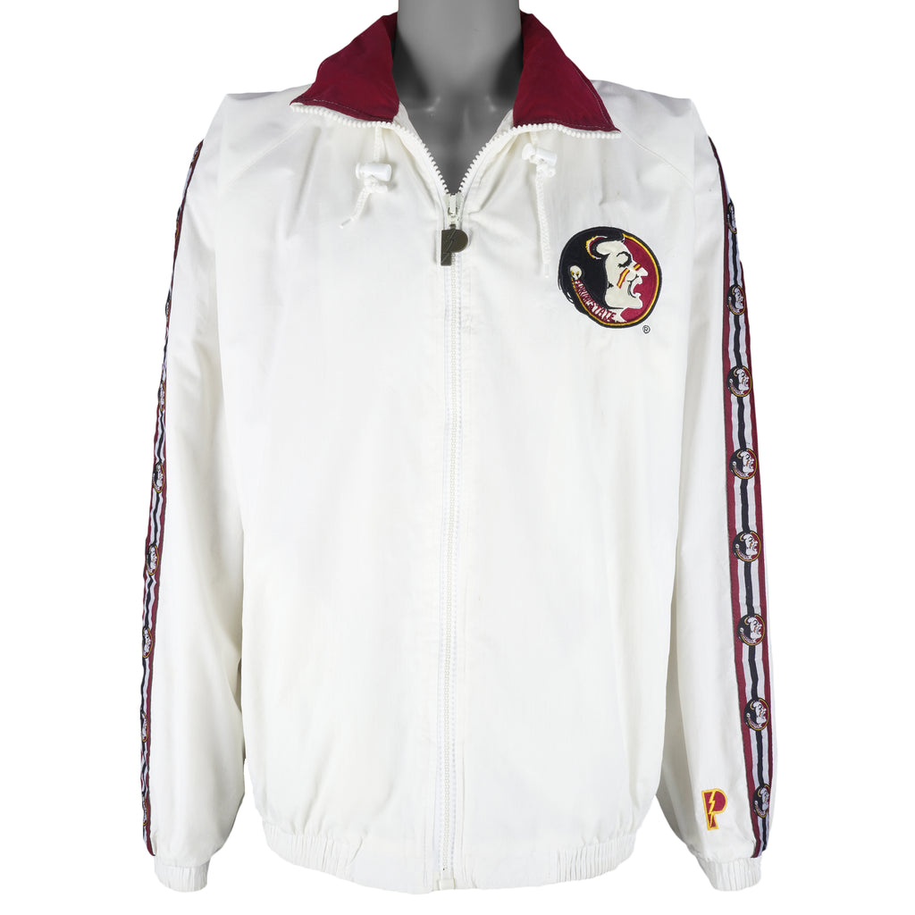 NCAA (Pro Player) - Florida State Seminoles Zip-Up Windbreaker 1990s Large Vintage Retro College