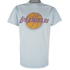 NBA (Tultex) - Los Angeles Lakers Big Logo T-Shirt 1990s Medium Vintage Retro Basketball