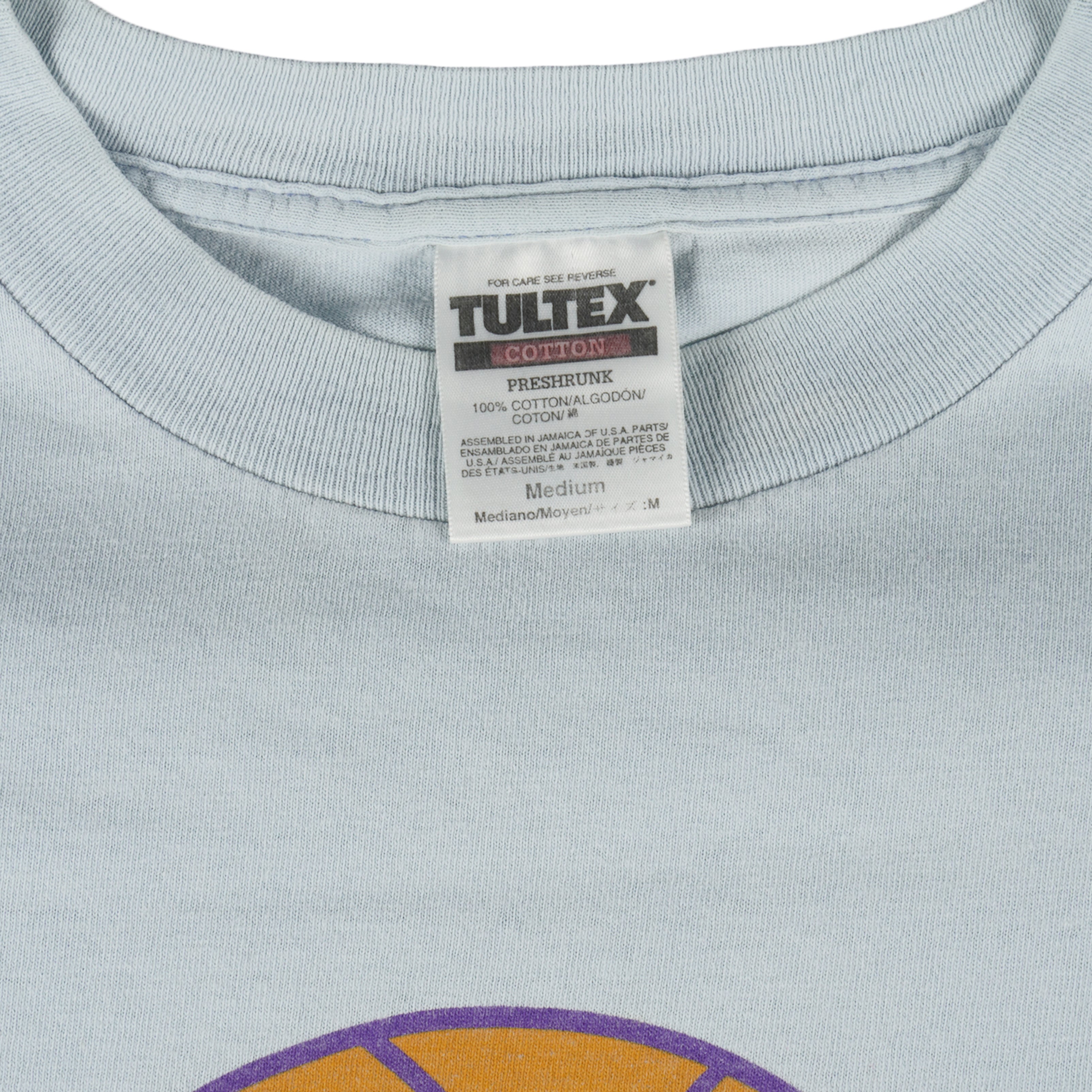 NBA (Tultex) - Los Angeles Lakers Big Logo T-Shirt 1990s Medium Vintage Retro Basketball