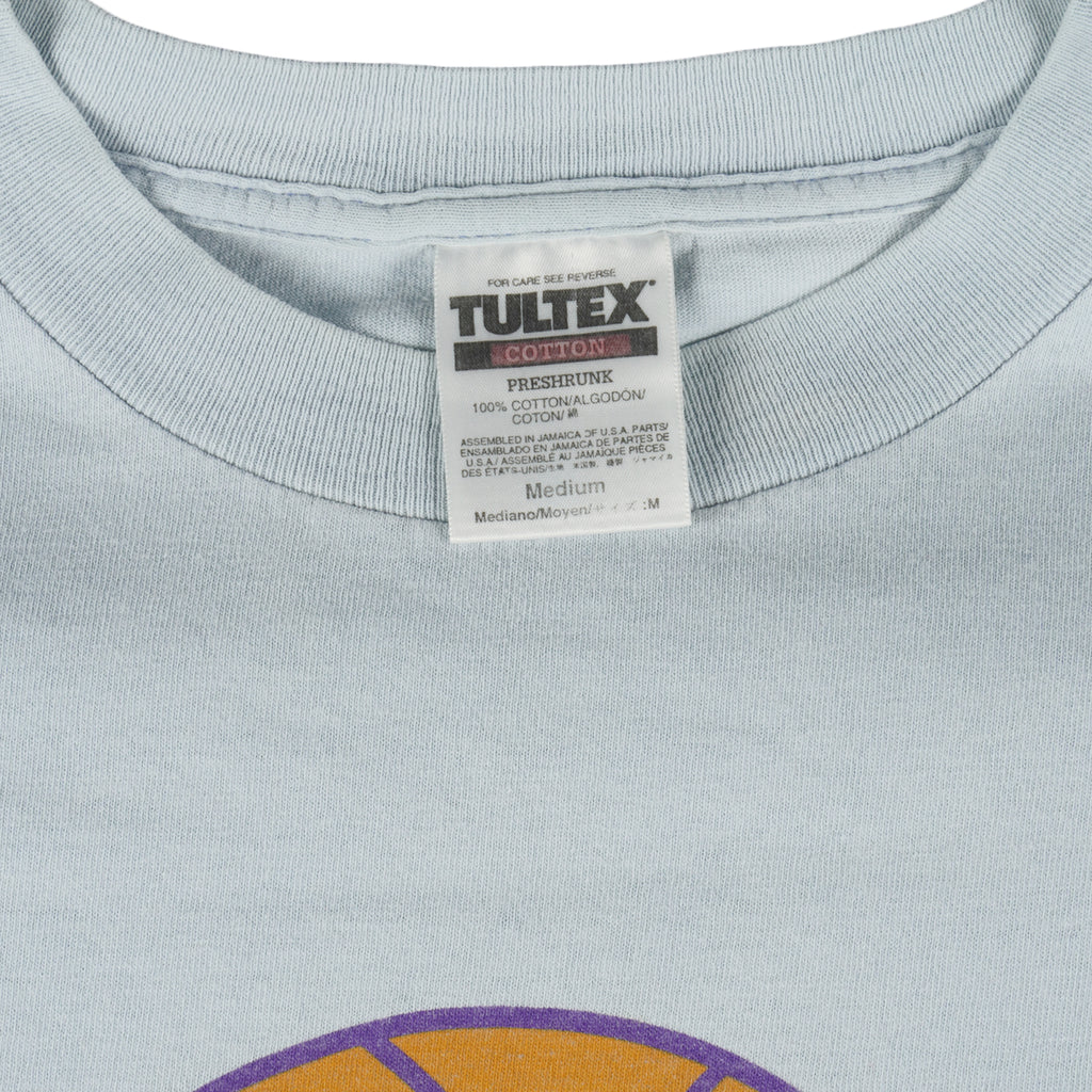 NBA (Tultex) - Los Angeles Lakers Big Logo T-Shirt 1990s Medium Vintage Retro Basketball
