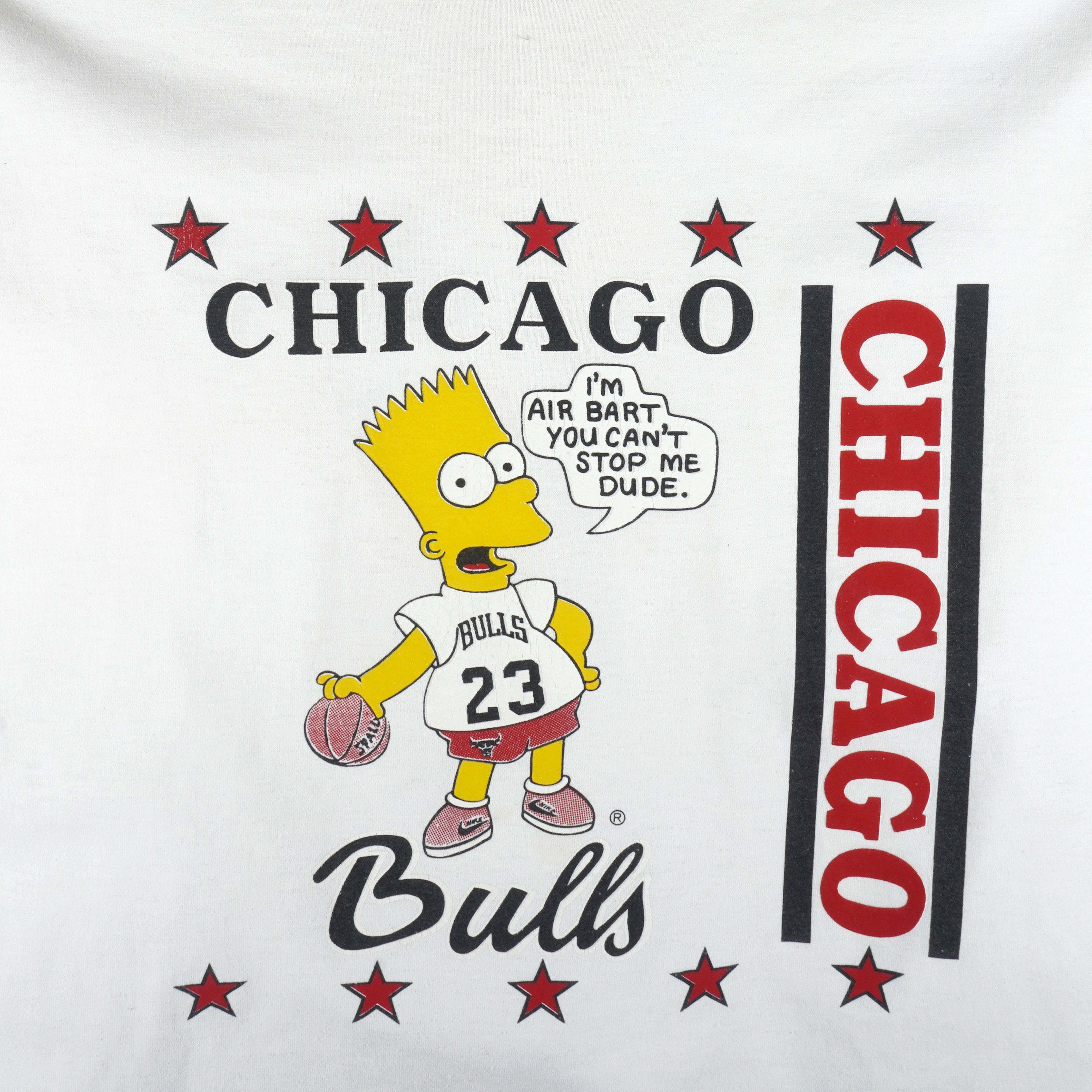 Vintage 90's Chicago Bulls Men's Hanes Single Stitch Black T-shirt Tee Size  XL