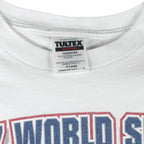 MLB (Tultex) - Cleveland Indians VS Florida Marlins World Champions T-Shirt 1997 X-Large Vintage Retro Baseball