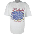 MLB (Nutmeg) - St. Louis Cardinals Busch Stadium Embroidered T-Shirt 1990s Large Vintage Retro Baseball