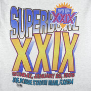 NFL (Magic Johnson T's) - Super Bowl 29th Championship Game Miami T-Shirt 1995 Medium Vintage Retro Football