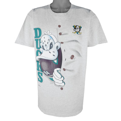 CustomCat Anaheim Mighty Ducks Vintage NHL T-Shirt Sport Grey / 6XL
