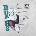 NHL (Nutmeg) - Mighty Ducks of Anaheim T-Shirt 1990s Large Vintage Retro Hockey