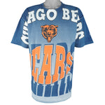 NFL (Magic Johnson T's) - Chicago Bears All Over Prints T-Shirt 1994 Large Vintage Retro Football