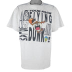 Looney Tunes - Taz Slam Dunk Breakout Single Stitch T-Shirt 1991 X-Large Vintage Retro Basketball