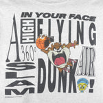 Looney Tunes - Taz Slam Dunk Breakout Single Stitch T-Shirt 1991 X-Large Vintage Retro Basketball