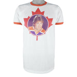 NHL - Wayne Gretzky MVP Autographed Canada Flag T-Shirt 1980s Medium