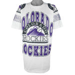 MLB (Apex One) - Colorado Rockies Big Logo Deadstock T-Shirt 1990s X-Large