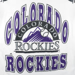 MLB (AAA) - Colorado Rockies Big Logo T-Shirt 1990s X-Large Vintage Retro Baseball