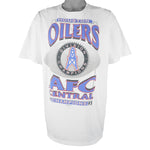 Starter - Houston Oilers AFC Champions Single Stitch T-Shirt 1993 X-Large Vintage Retro Football