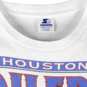 Starter - Houston Oilers AFC Champions Single Stitch T-Shirt 1993 X-Large Vintage Retro Football