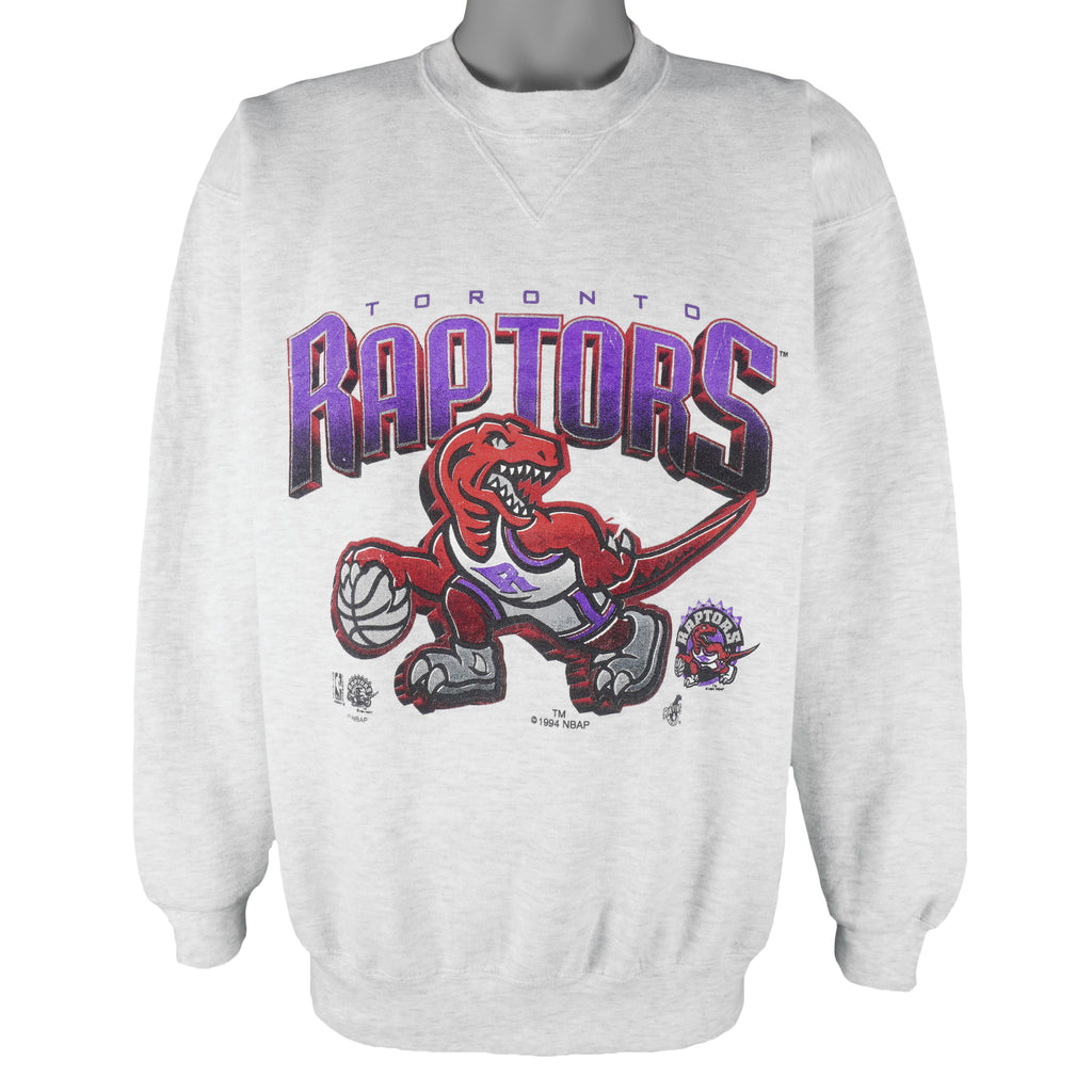 NBA - Toronto Raptors Big Logo Crew Neck Sweatshirt 1994 X-Large Vintage Retro Basketball