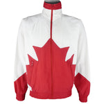 Vintage - White & Red Maple Leaf Canada Flag Zip-Up Jacket 1990s Small