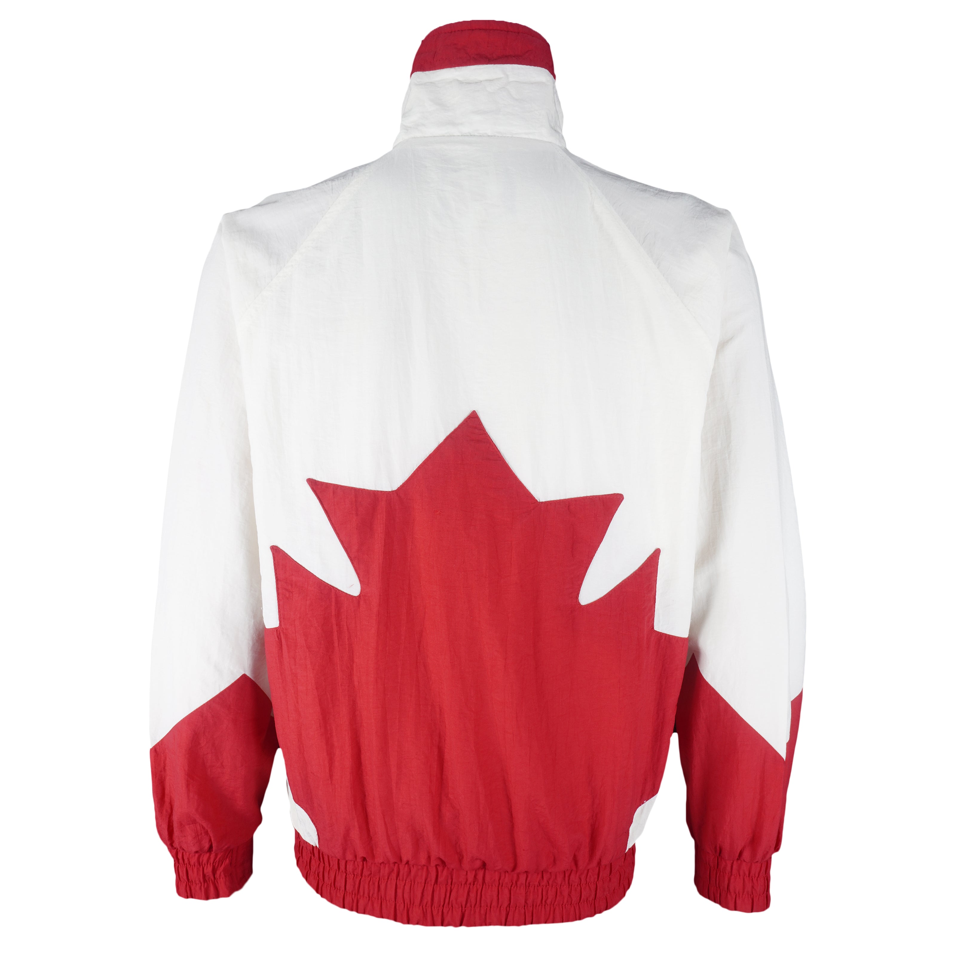Vintage - White & Red Canada Flag Zip-Up Jacket 1990s Small Vintage Retro