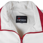 Vintage - White & Red Canada Flag Zip-Up Jacket 1990s Small Vintage Retro
