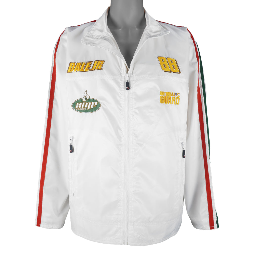 NASCAR (Chase) - Amp Energy Dale Earnhardt Jr. Zip-Up Jacket 2000s Large Vintage Retro