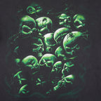 Vintage (Tennessee River) - Green Skull T-Shirt 1990s Large Vintage Retro