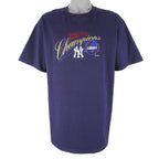 MLB (Lee) - New York Yankees Embroidered T-Shirt 1998 X-Large Vintage Retro Baseball