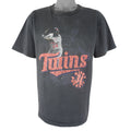 MLB (Salem) - Minnesota Twins Kirby Puckett's Single Stitch T-Shirt 1990s X-Large Vintage Retro Baseball