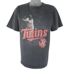 MLB (Salem) - Minnesota Twins Kirby Puckett's Single Stitch T-Shirt 1990s X-Large Vintage Retro Baseball