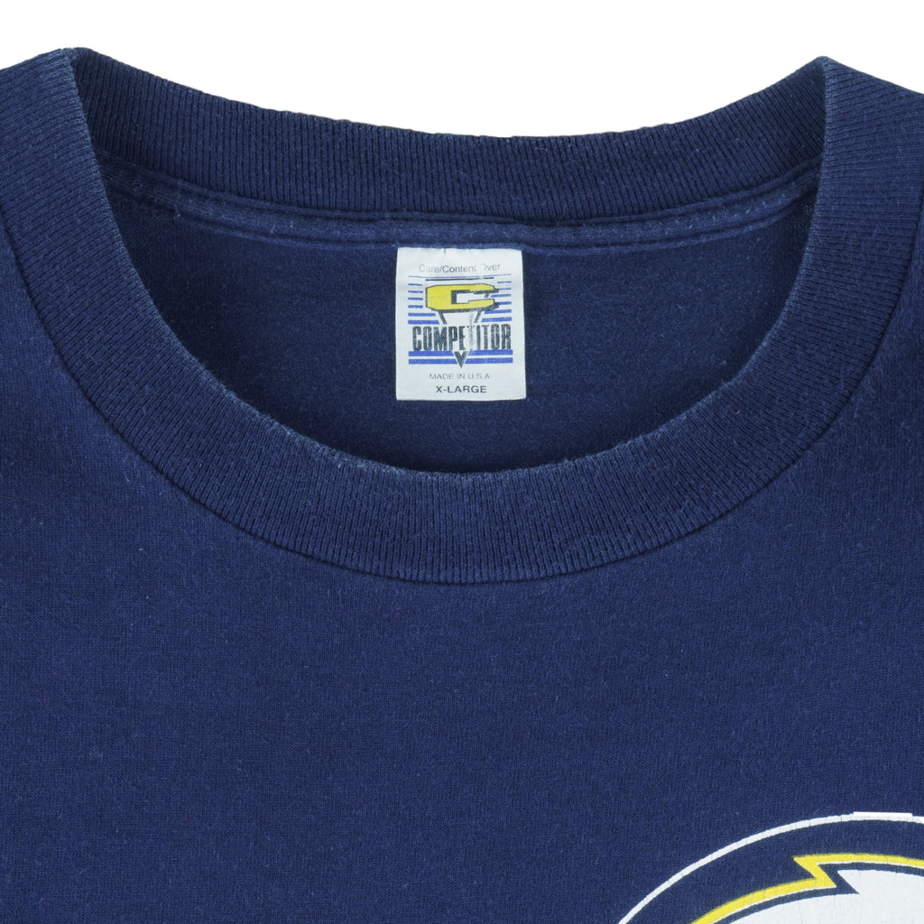 NFL (Competitor) - San Diego Chargers Breakout T-Shirt 1994 X-Large Vintage Retro Football