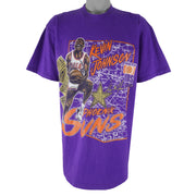 NBA (Nutmeg) - Phoenix Suns Kevin Johnson Single Stitch T-Shirt 1990s X-Large Vintage Retro Basketball