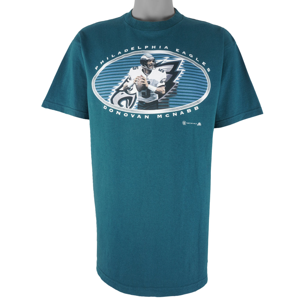 NFL (Joy Athletic) - Philadelphia Eagles Donovan Mcnabb T-Shirt 2000 Large Vintage Retro Football