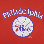 NBA (Logo 7) - Philadelphia 76ers Single Stitch T-Shirt 1990s Large Vintage Retro Basketball