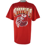 NFL - Kansas City Chiefs Helmet T-Shirt 1995 Large