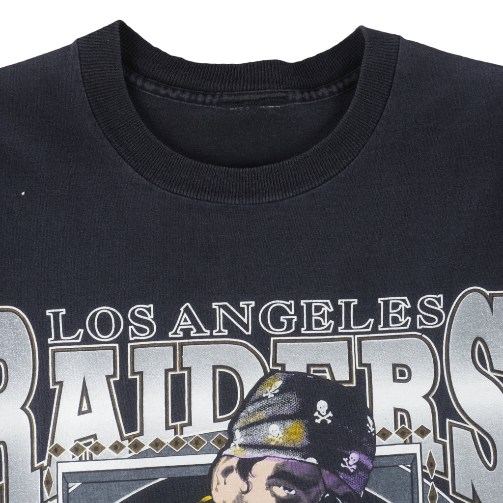 NFL - Los Angeles Raiders Single Stitch T-Shirt 1994 Medium Vintage Retro Football