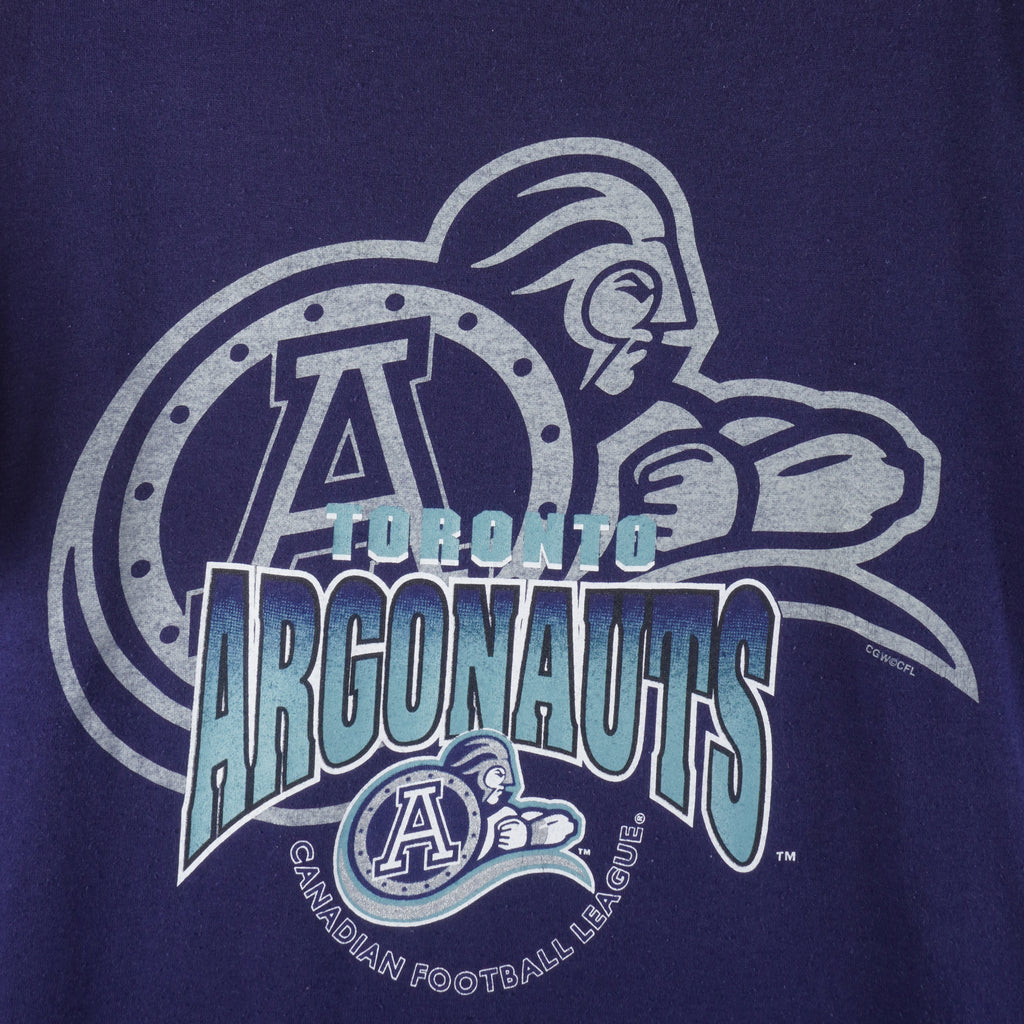 CFL - Toronto Argonauts Single Stitch T-Shirt 1990s Large Vintage Retro Football