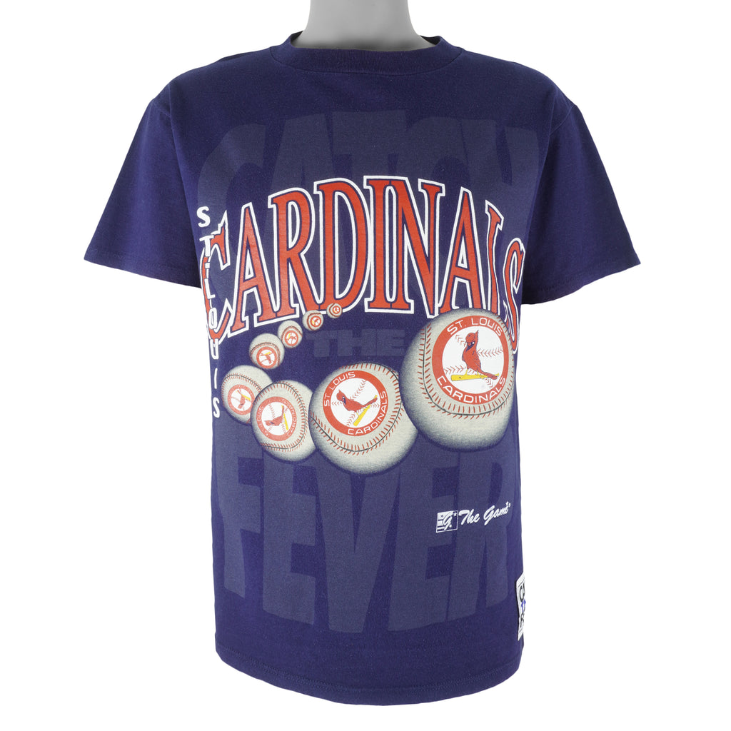 MLB (The Game) - St. Louis Cardinals Single Stitch T-Shirt 1990s Medium Vintage Retro Baseball