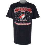 Vintage (AAA) - Hockey Team Canada Champions Colector's Edition T-Shirt 2002 Large Vintage Retro Hockey