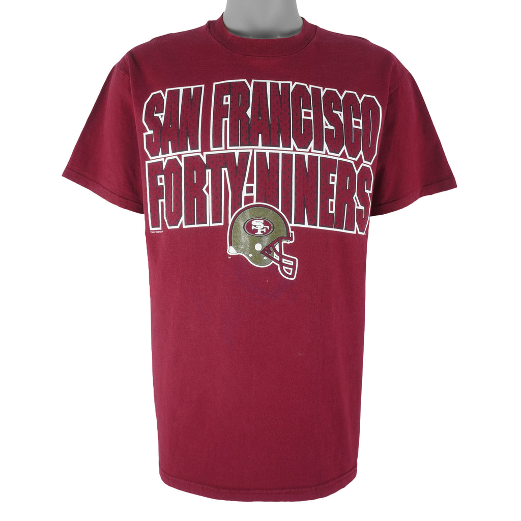NFL (Hanes) - 49ers San Francisco Single Stitch T-Shirt 1996 Large Vintage Retro Football