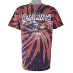 NFL - Seattle Seahawks Tie Dye T-Shirt 2000s Large
