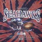 NFL - Seattle Seahawks Tie Dye T-Shirt 1990s Large Vintage Retro Football