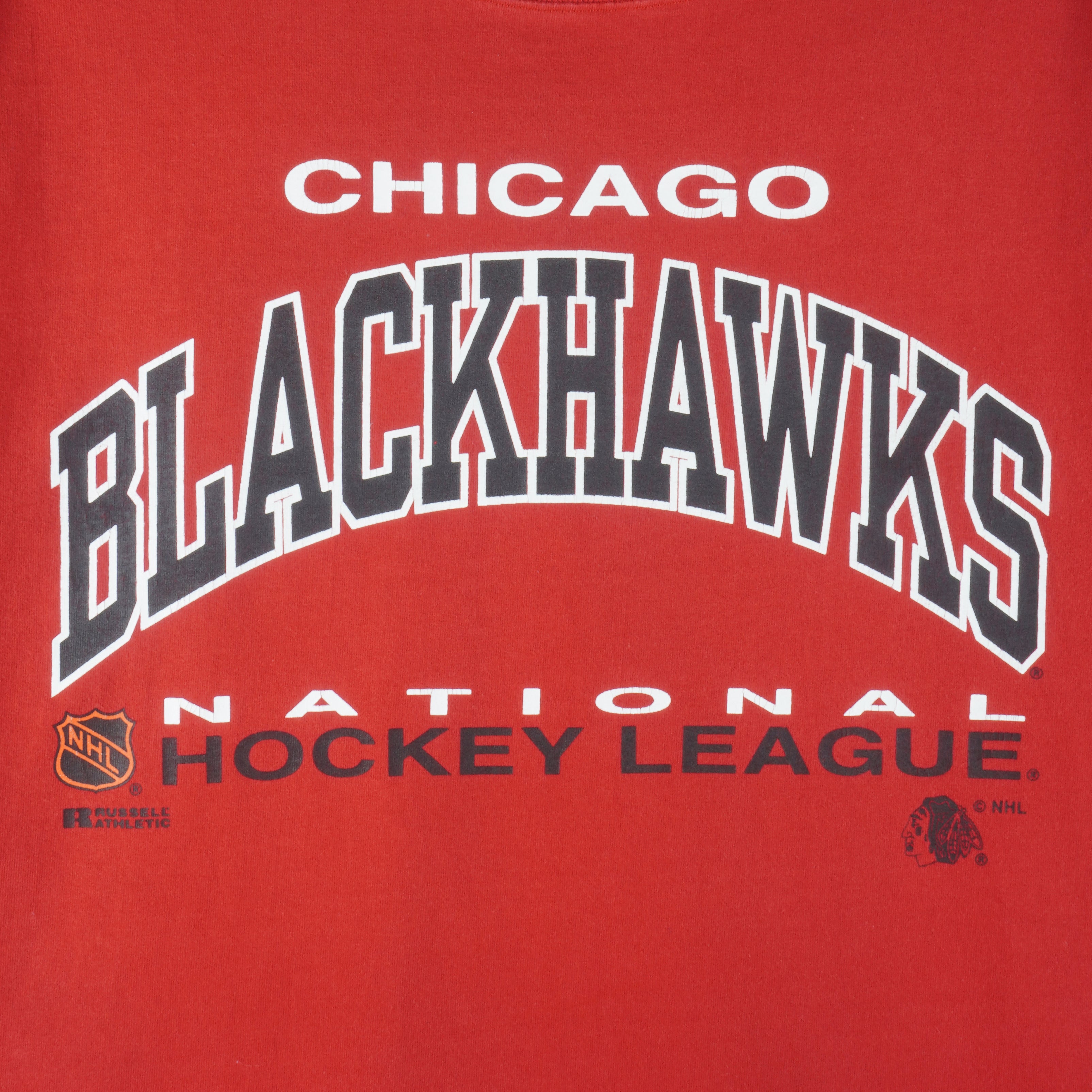 NHL (Russell) - Chicago Blackhawks Single Stitch T-Shirt 1990s XX-Large