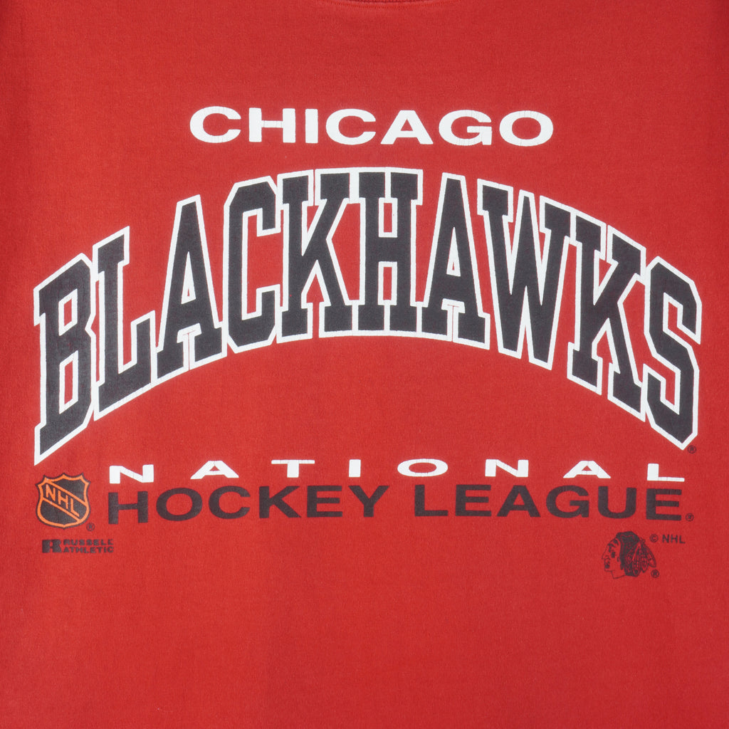 NHL (Russell) - Chicago Blackhawks Single Stitch T-Shirt 1990s XX-Large