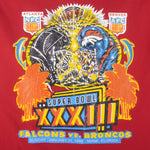 NFL (Global) - Super Bowl 33th Falcons VS Broncos T-Shirt 1999 X-Large Vintage Retro Football