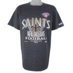 NFL (Trench) - New Orleans Saints Single Stitch T-Shirt 1994 X-Large Vintage Retro Football
