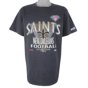 NFL (Trench) - New Orleans Saints Single Stitch T-Shirt 1994 X-Large Vintage Retro Football