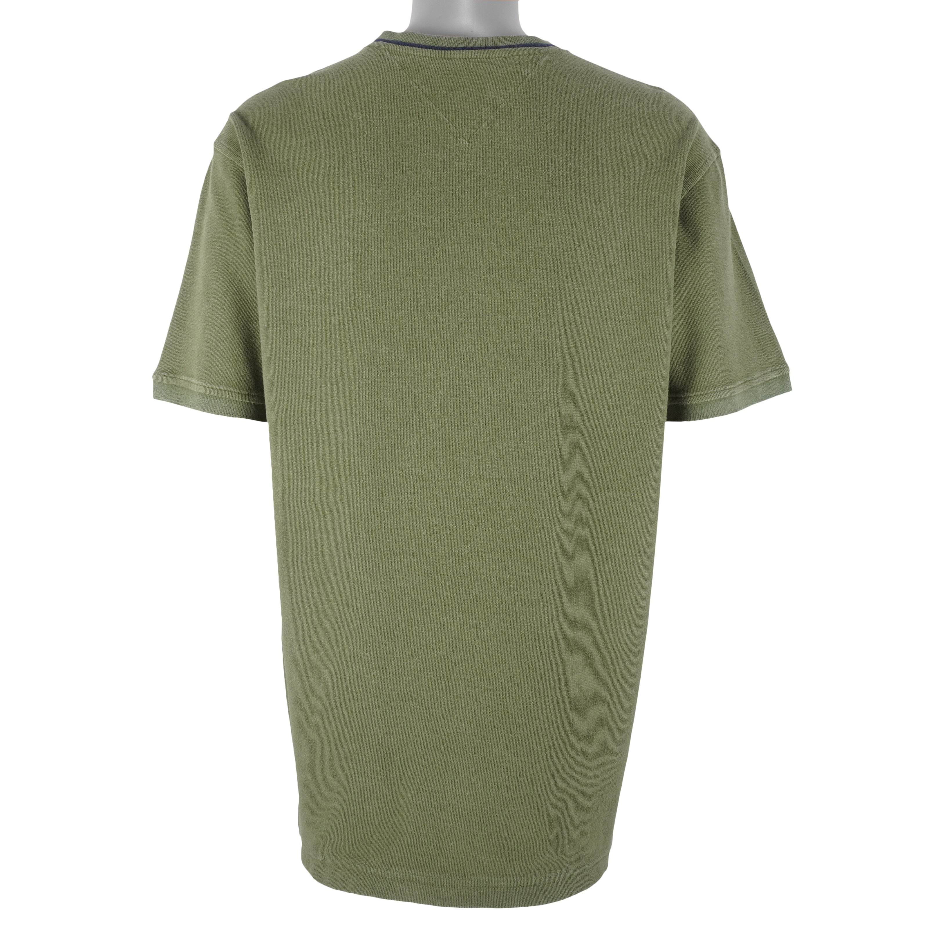 Tommy Hilfiger - Green Camo Classics T-Shirt 1990s X-Large Vintage Retro
