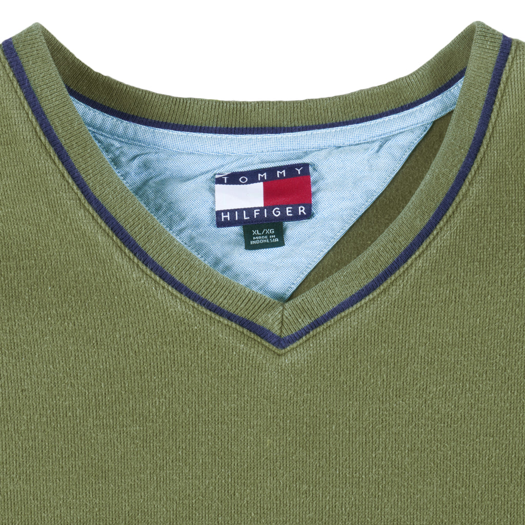 Tommy Hilfiger - Green Camo Classics T-Shirt 1990s X-Large Vintage Retro