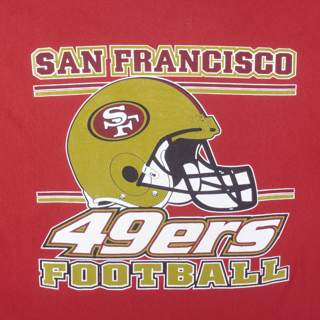 NFL (AAA) - San Francisco 49ers Helmet T-Shirt 1990s XX-Large Vintage Retro Football