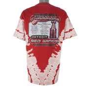 NHL - Detroit Red Wings Stanley Cup Champions Tie Dye T-Shirt 2002 X-Large Vintge Retro Hockey